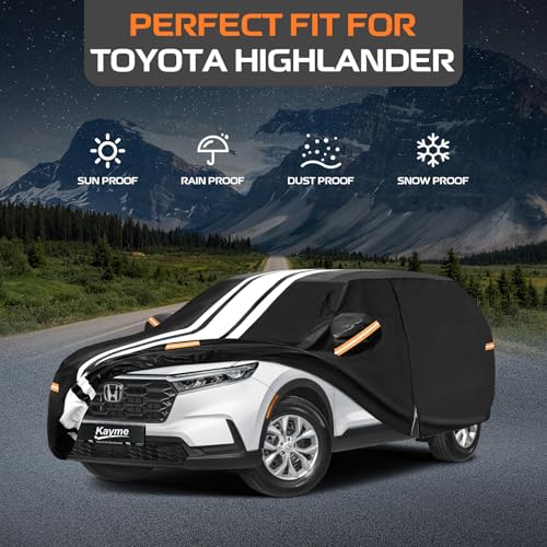 Heavy Duty Car Cover Custom Fit for Toyota Highlander
