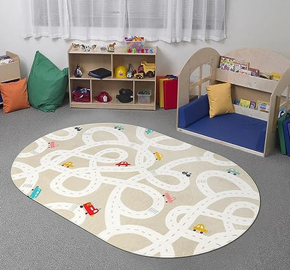 Kids Car Rug 3'x5' Washable Non