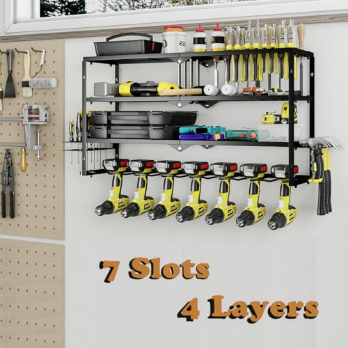 Power Tool Organizer Heavy Duty Wall Mount Drill Tools Holder