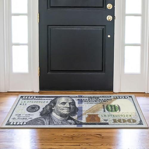 20" x 53" $100 Bill Money Rug