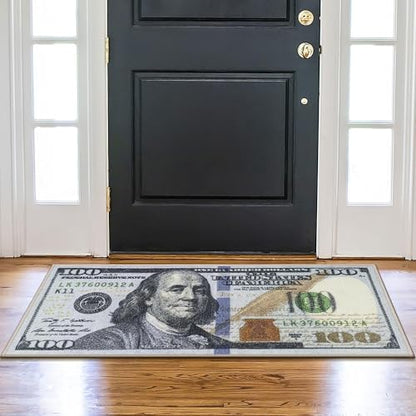 20" x 53" $100 Bill Money Rug