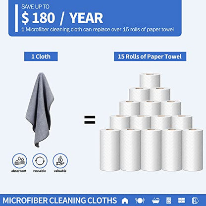 Microfiber Cleaning Cloth (8 Count)