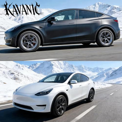 4PCS Wheel Covers Fits for Tesla Model Y Hubcap 19 Inch 2020 (4 Count)