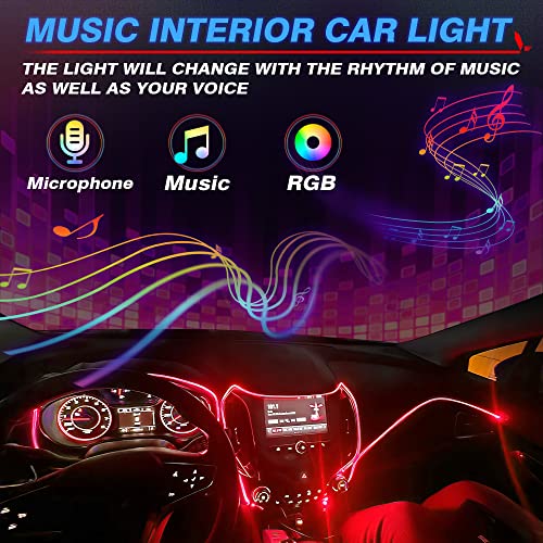 6 in 1 RGB Interior Car LED Strip Lights (28.8 Ounce)