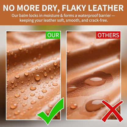 Leather Recoloring Balm and Scratch Repair Kit