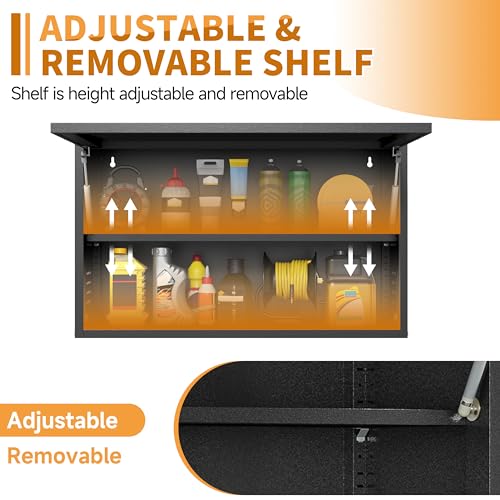 Metal Garage Wall Cabinet with Up