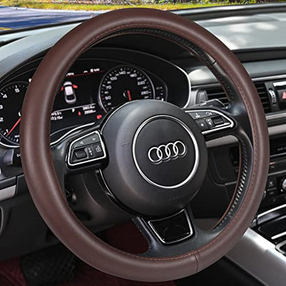 Heavy Duty Pure Cowhide Steering Wheel Cover