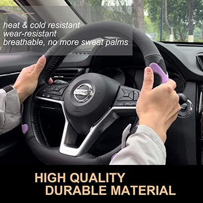 D Shaped Comfy Grip Steering Wheel Cover 14.5