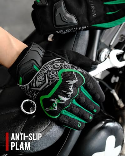 Motorcycle Gloves Motorbike Glove for Men Women Full Finger Knuckle Protection Touch Screen Cycling ATV Hiking Riding