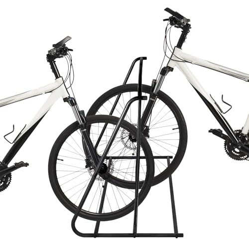 6 Bike Metal Rack Stand Freestanding Garage Bicycle Storage