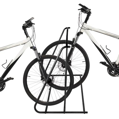 6 Bike Metal Rack Stand Freestanding Garage Bicycle Storage