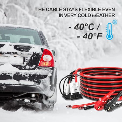 1 Gauge 30 Feet Heavy Duty Jumper Cables (30 Foot)