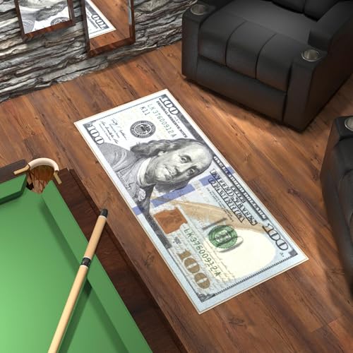 20" x 53" $100 Bill Money Rug