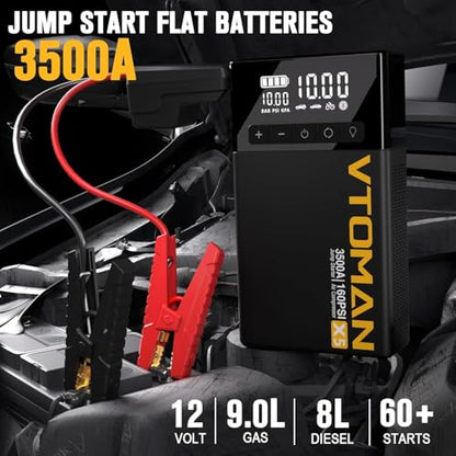 X5 Jump Starter with Air Compressor
