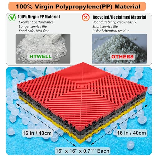 Interlocking Garage Floor Tiles (24 Unit Count Type)