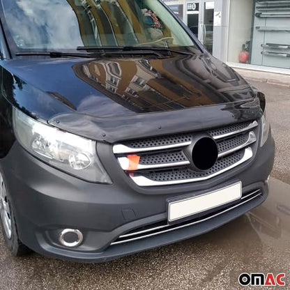 Windshield Sun Visor & Bug Shield Hood Deflector for Mercedes Metris 2016