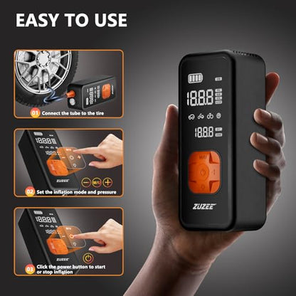 Tire Inflator Portable Air Compressor with Digital Gauge 150 PSI