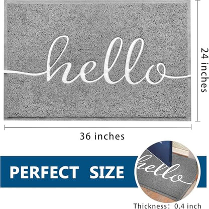 Door Mat Outside Inside Hello Doormat
