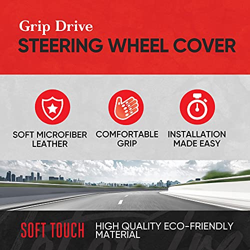 GripDrive Carbon Fiber Steering Wheel Cover