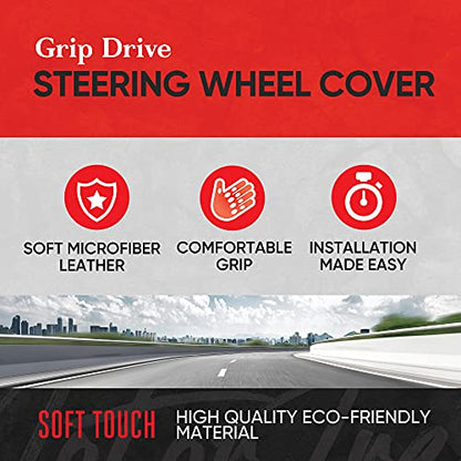 GripDrive Carbon Fiber Steering Wheel Cover