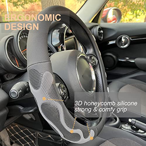 Large Size Comfy Grip Steering Wheel Cover 15.75 Inch