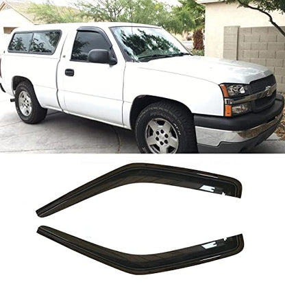 2PCS Side Window Wind Deflectors for Silverado (2 Count)