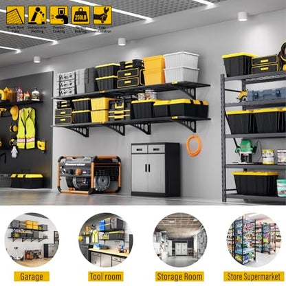 1.64x4ft Adjustable Rail Wall Garage Storage Shelf