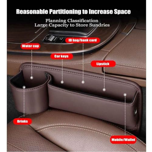 2 Pcs Car Seat Gap Filler Organizer for Tesla Model Y 2021