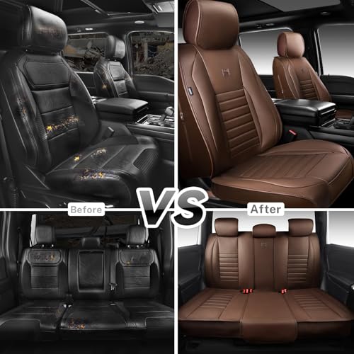 Nappa Leather Car Seat Covers Full Set