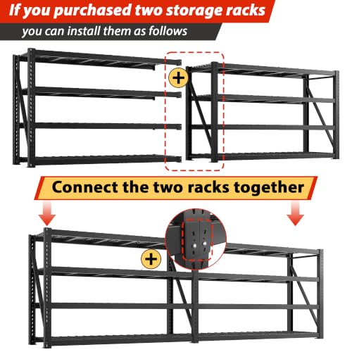 8000LBS Heavy Duty Garage Shelving (4 Count)