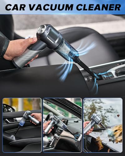 Handheld Car Vacuum Cordless Portable 17000PA Foldable HL133 Silver