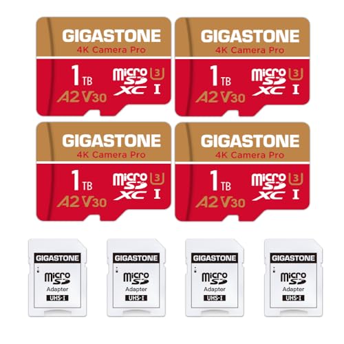 5 Years Data Recovery】 GIGASTONE 1TB Micro SD Card 4
