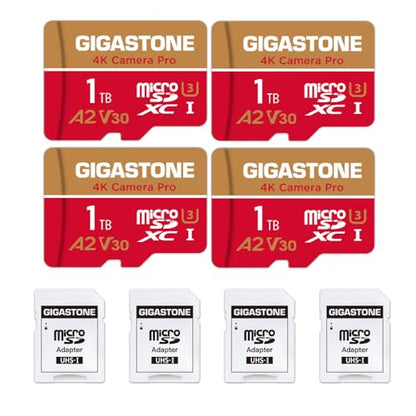5 Years Data Recovery】 GIGASTONE 1TB Micro SD Card 4