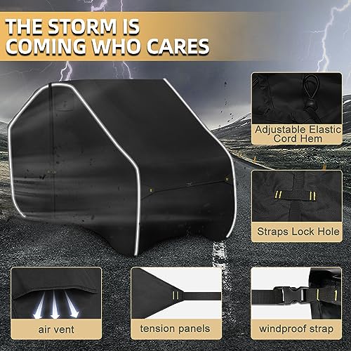 Fade and Tear Resistant UTV Cover with Reflective Strips