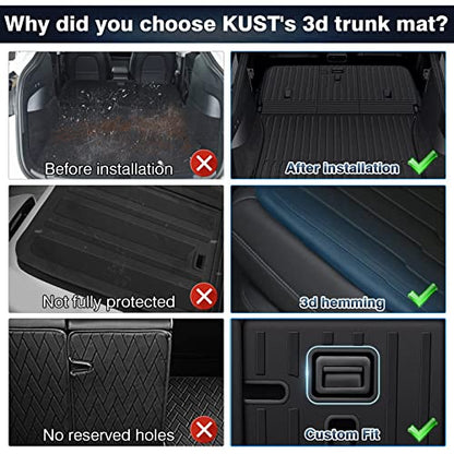 Cargo Trunk Mat for Tesla Model Y Juniper 2025 (4 Count)