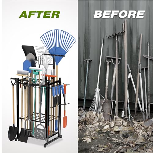 Garden Tool Organizer Rack Up to 50 Tools