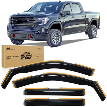 in Channel Rain Guards for Silverado