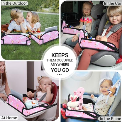 Kids Travel Tray for Car Seat & Airplane (2 Count)