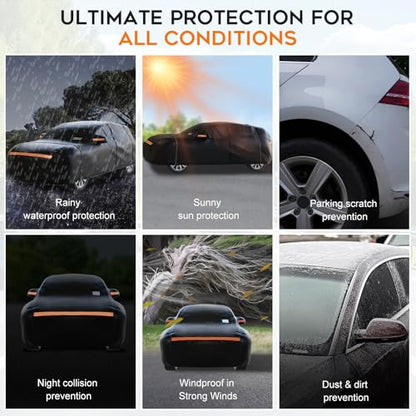 Heavy Duty SUV Car Cover Waterproof All Weather for Automobiles