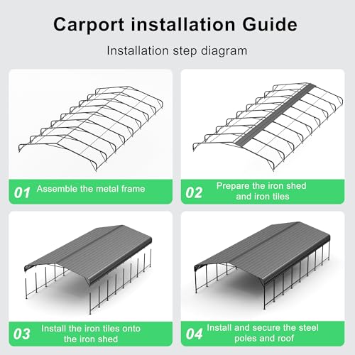20x40 Heavy Duty Metal Carport