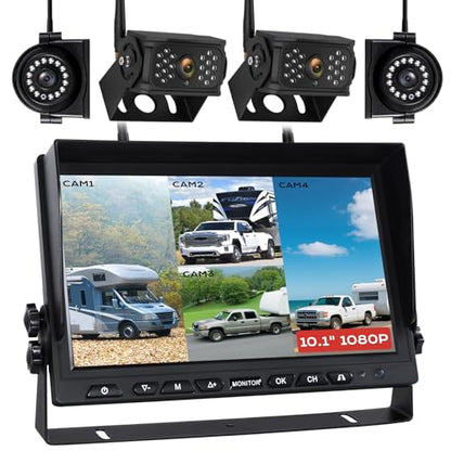 10.1" Wireless RV Backup Camera System