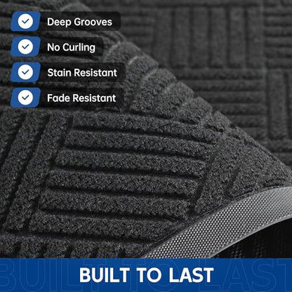 Durable Indoor Outdoor Door Mat (12 Sq Ft)