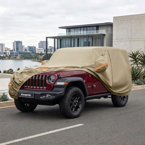 Custom Fit Car Cover for Jeep Wrangler 2 Door CJ YJ TJ JK JL