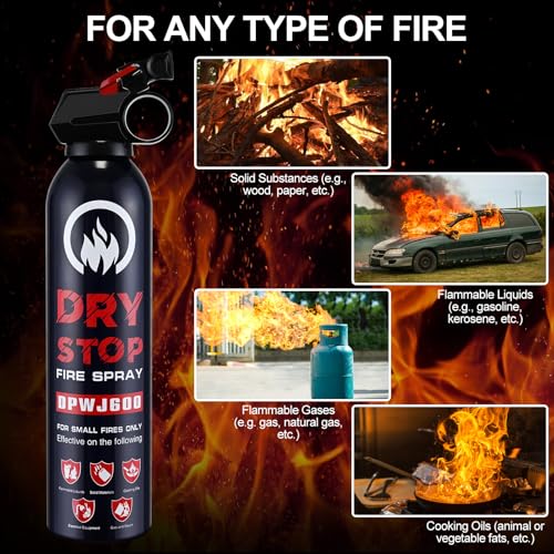 ABC Fire Extinguisher for Home & Vehicle 3Pack Dry Stop Fire Spray for Kitchen (3 Count)