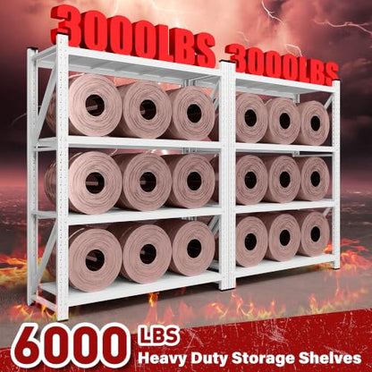 Set of 2 48" Wide Heavy Duty Garage Shelving Units