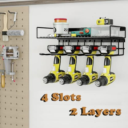 Power Tool Organizer Heavy Duty Wall Mount Drill Tools Holder