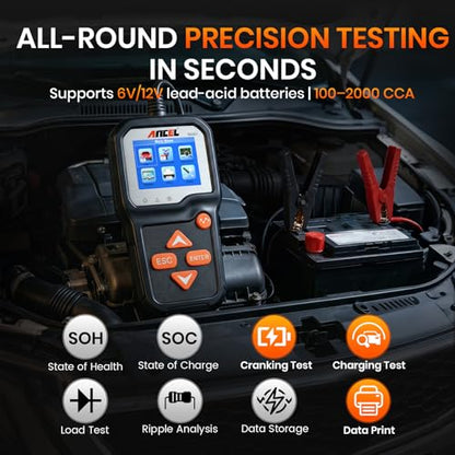 BA301 6V 12V Car Battery Tester