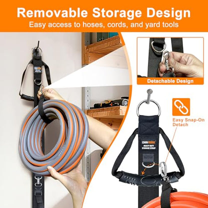 Extension Cord Organizer with 5 Detachable straps 2 PCS (2 Count)