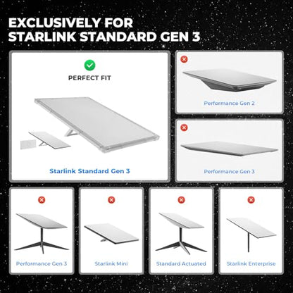 Rigid PC Protective Hard Case for Starlink Standard Gen 3