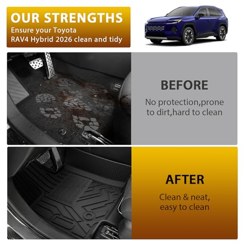 Floor Mats for Toyota RAV4 Hybrid 2026